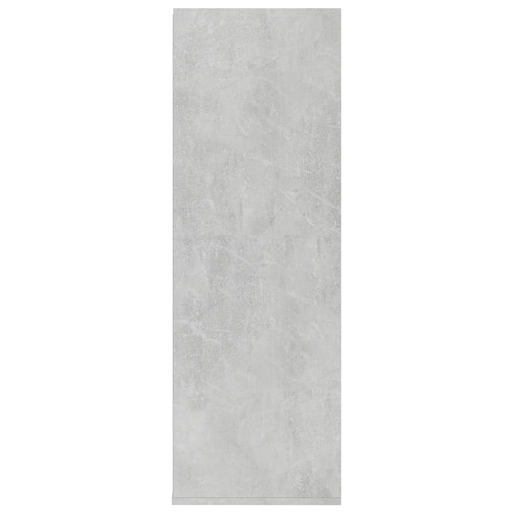 Étagère à chaussures gris béton 54x34x100,5 cm en bois