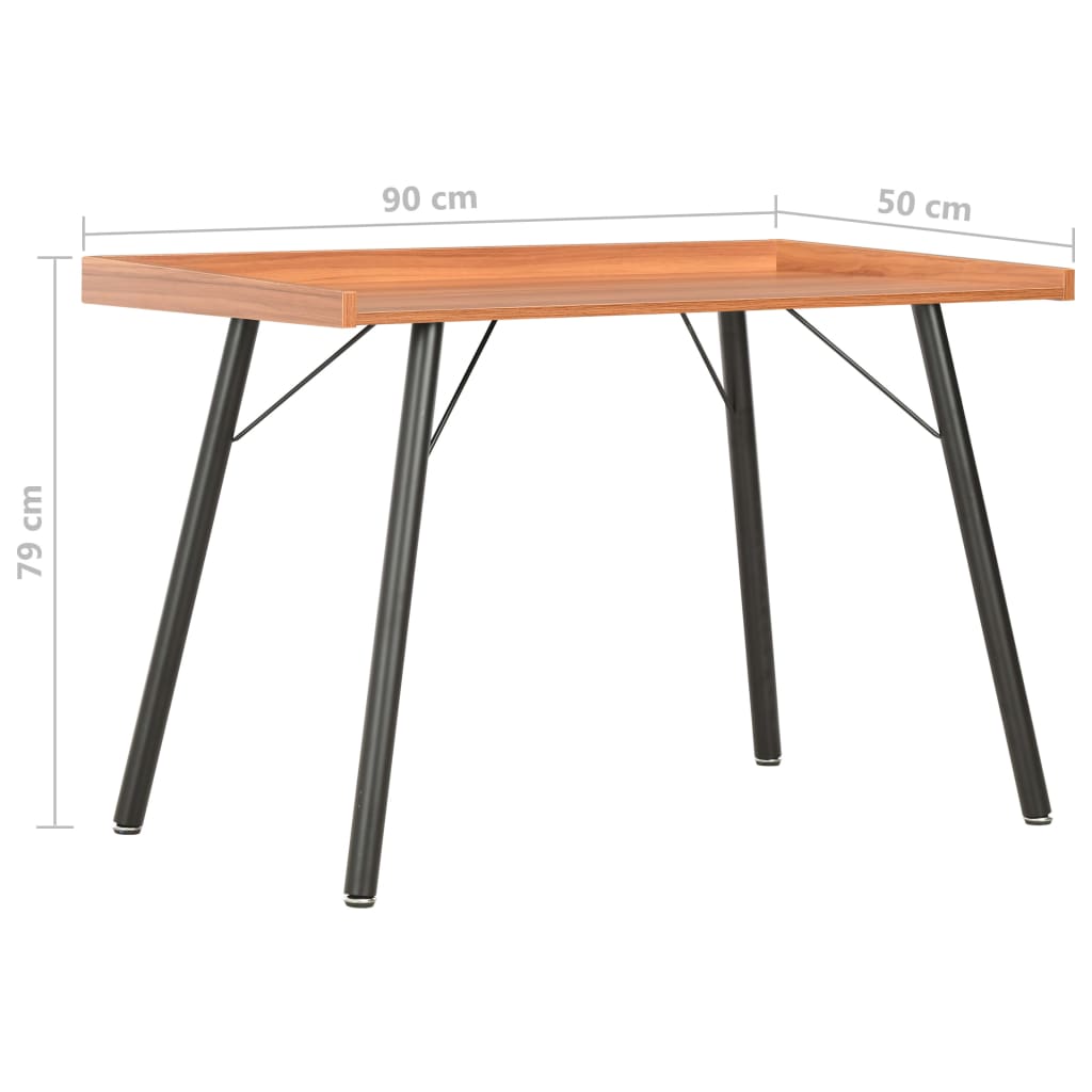 Desk Brown 90×50×79 cm