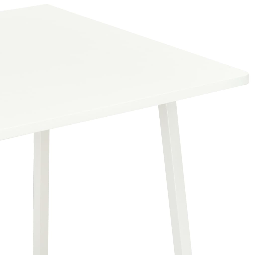 Bureau avec étagère blanc 102×50×117 cm