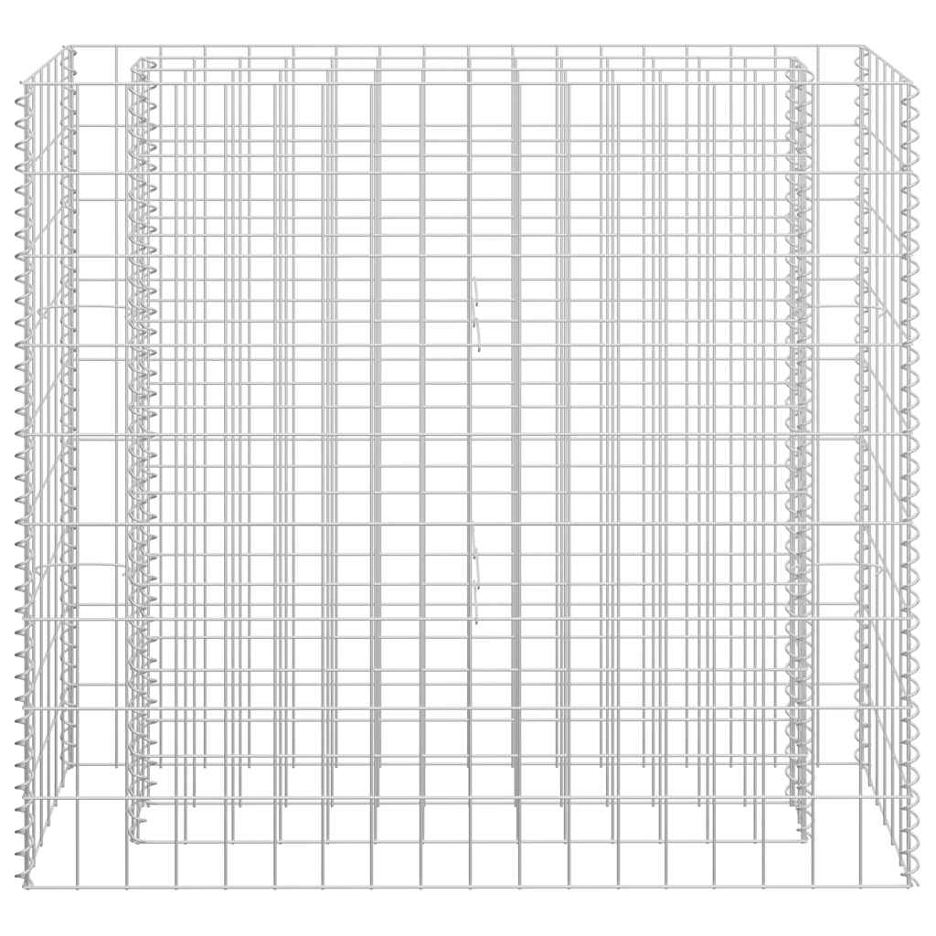 Gabionen-Hochbeet Verzinkter Stahl 90×30×90 cm