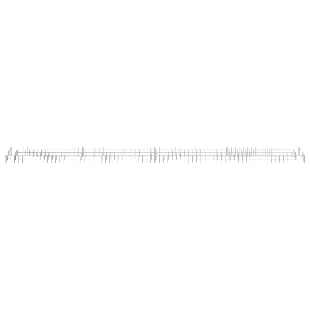 Gabionen-Hochbeet Verzinkter Stahl 360x30x10 cm