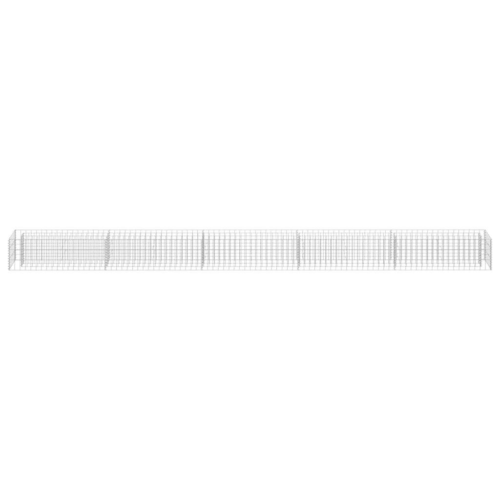 Gabionen-Hochbeet Verzinkter Stahl 450×30×30 cm