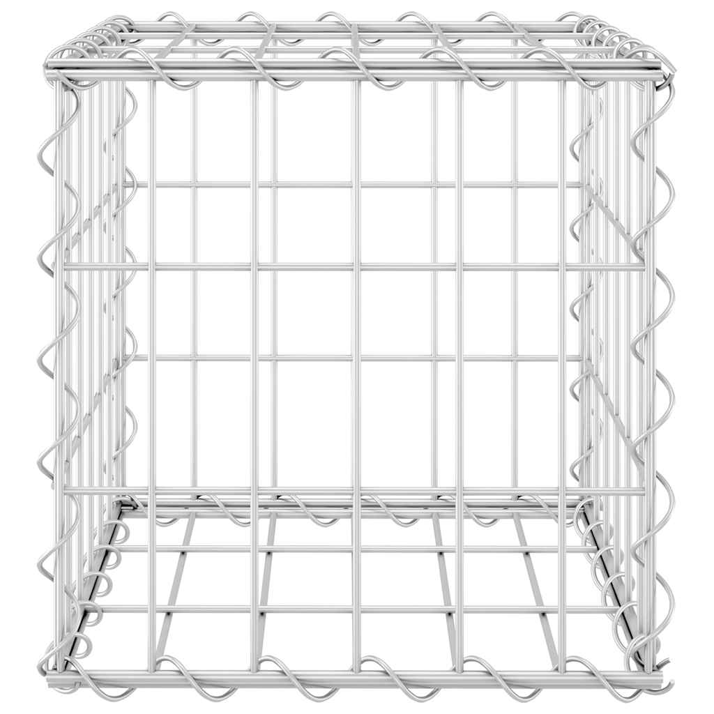Gabion cubique surélevé en fil d'acier 30x30x30 cm