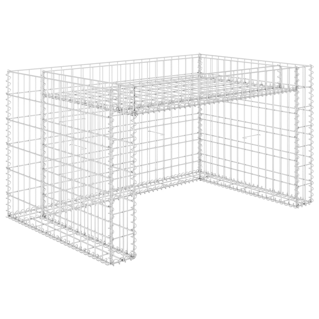 Garage pour tondeuse à gazon avec plate-bande surélevée 110x80x60 cm en fil d'acier