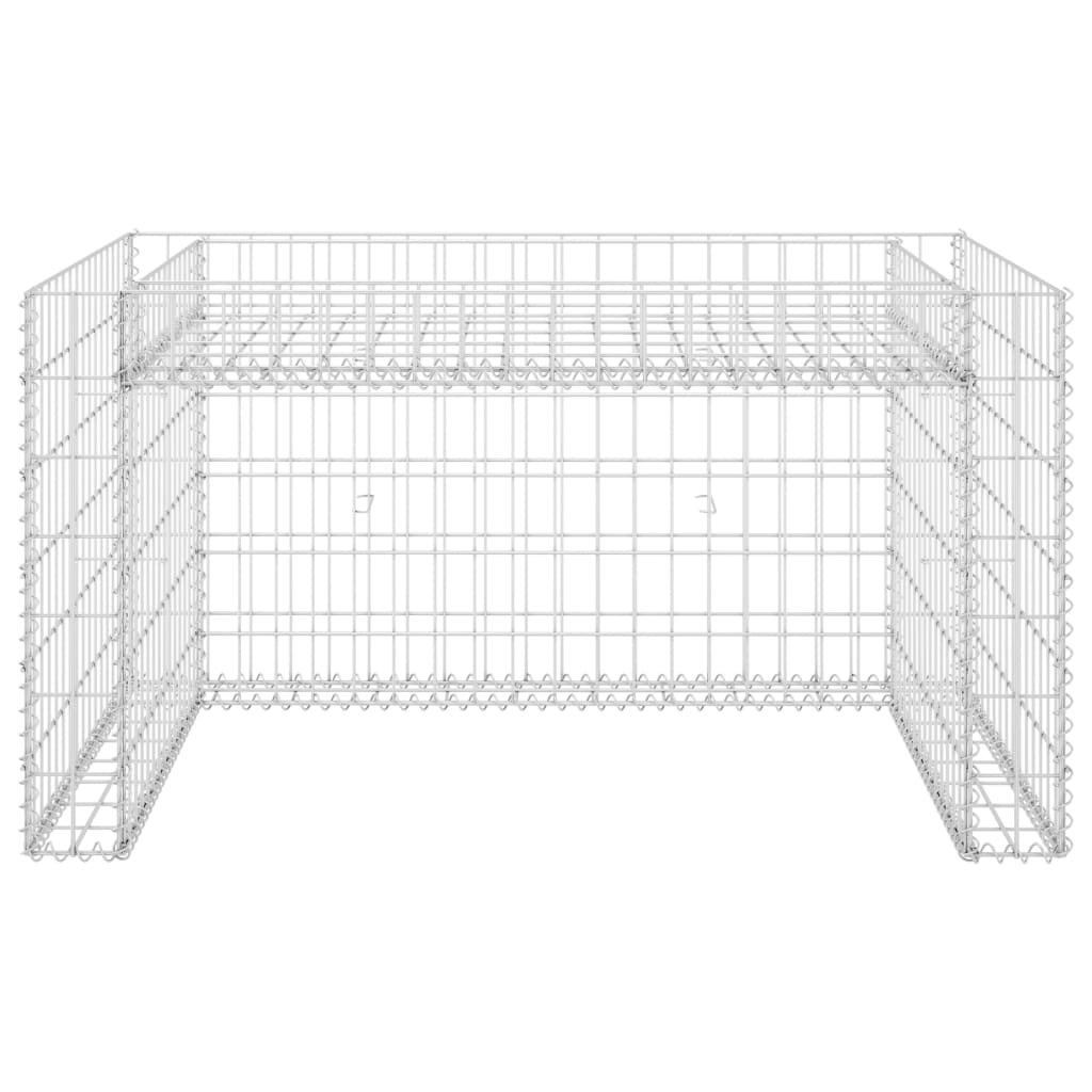 Garage pour tondeuse à gazon avec plate-bande surélevée 110x80x60 cm en fil d'acier