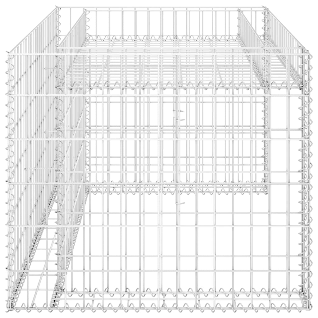 Garage pour tondeuse à gazon avec plate-bande surélevée 110x80x60 cm en fil d'acier