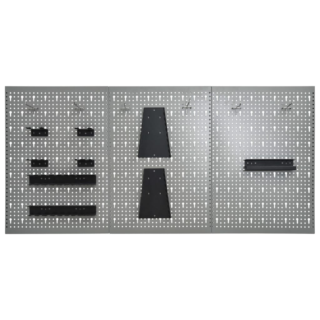Mur à outils 3 pièces 40×58 cm en acier