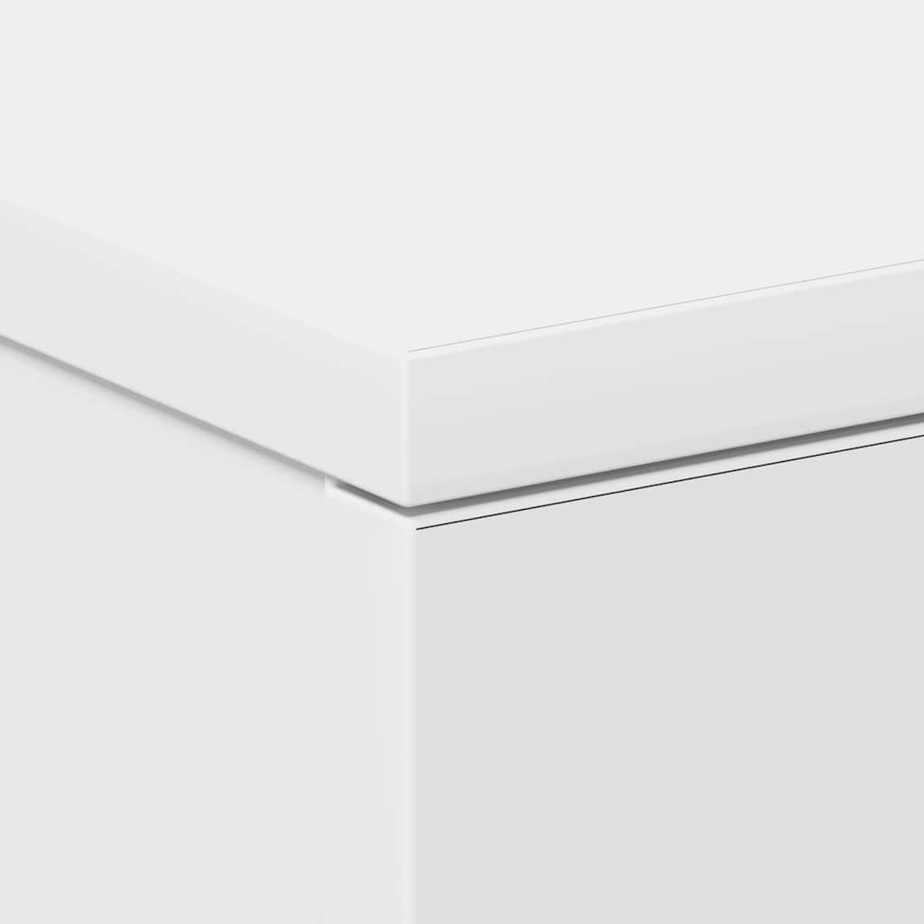 Bedside Table White 38x35x56 cm Wood Material