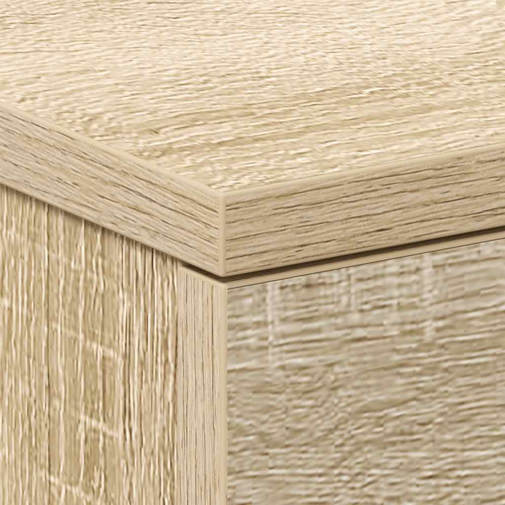 Tables de chevet 2 pcs. Chêne Sonoma 38x35x56 cm matériau bois