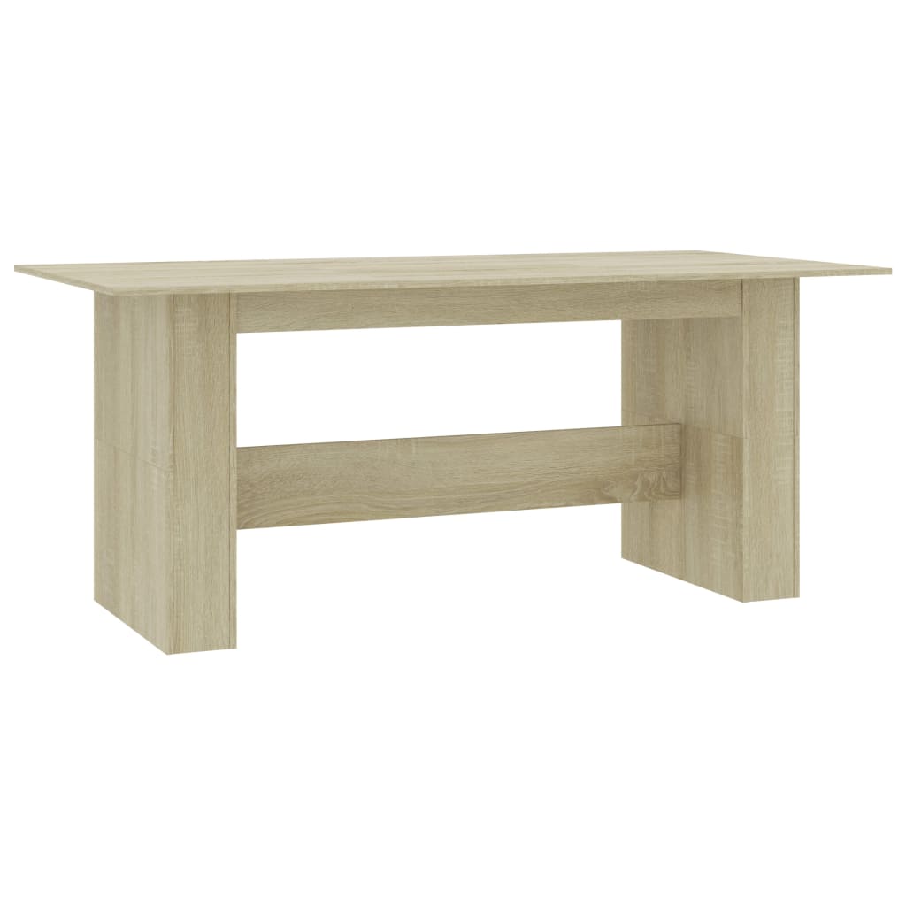 Table à manger chêne Sonoma 180x90x76 cm matériau bois