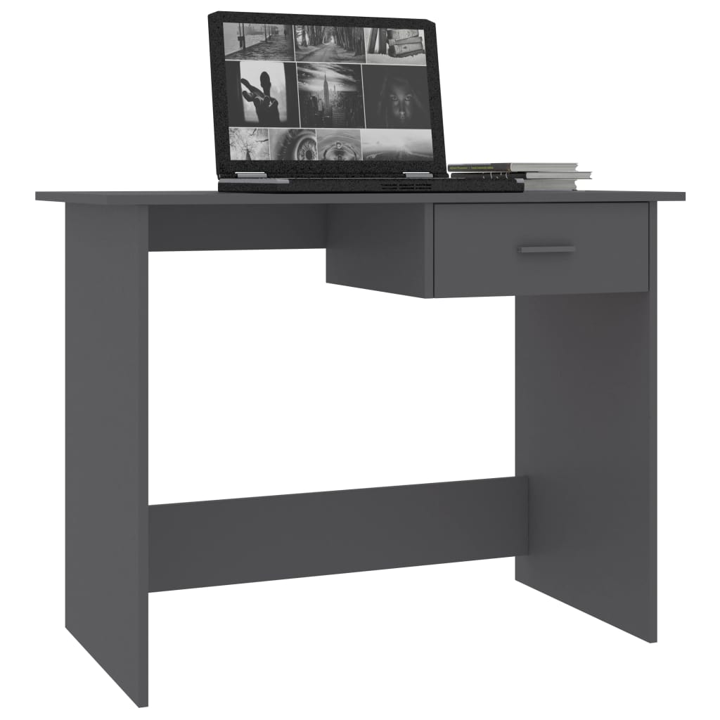 Schreibtisch Grau 100×50×76 cm Holzwerkstoff