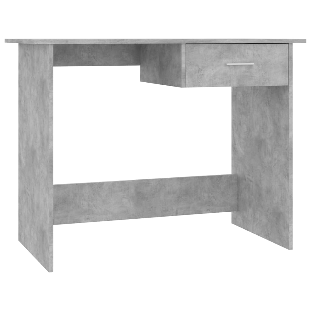Desk Concrete Grey 100×50×76 cm Wood Material