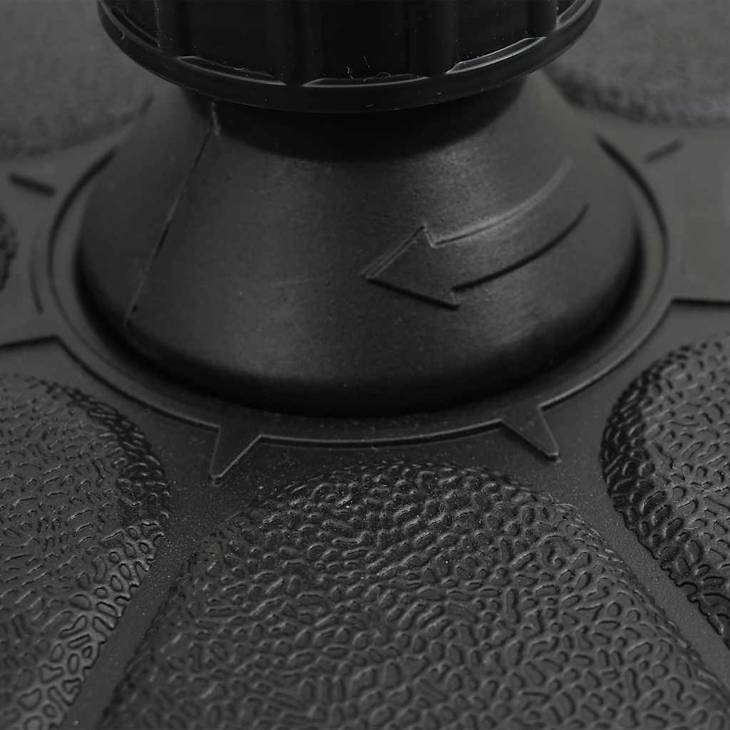 Sonnenschirmständer Sand/Wasser 15 L Schwarz