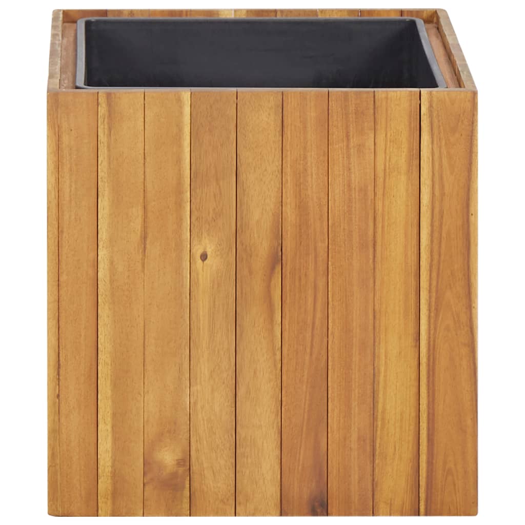Garden raised bed 43.5 x 43.5 x 43.5 cm solid acacia wood