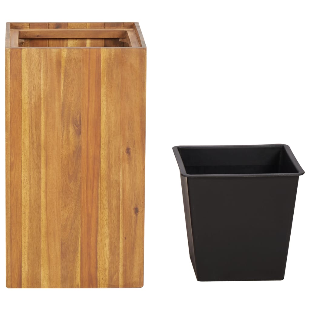 Garden raised bed 33.5 x 33.5 x 60 cm solid acacia wood