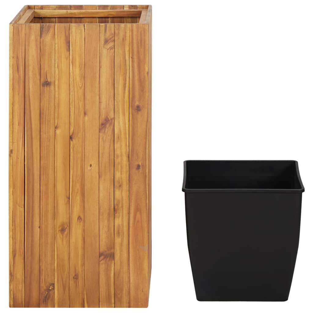 Garden raised bed 43.5 x 43.5 x 90 cm solid acacia wood