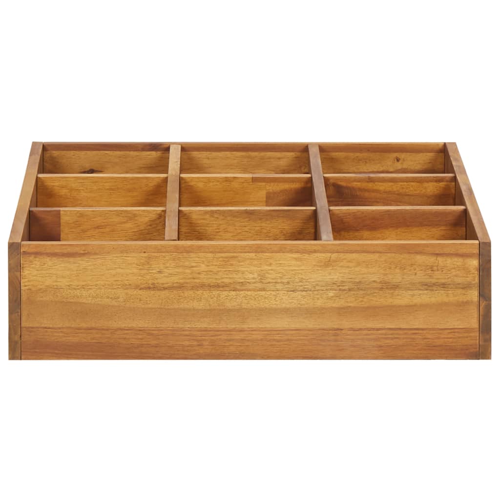 Garden raised bed for herbs solid wood acacia 60 x 60 x 15 cm