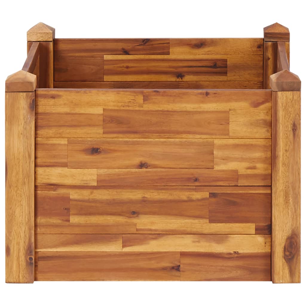 Garden raised bed 60 x 60 x 44 cm solid acacia wood