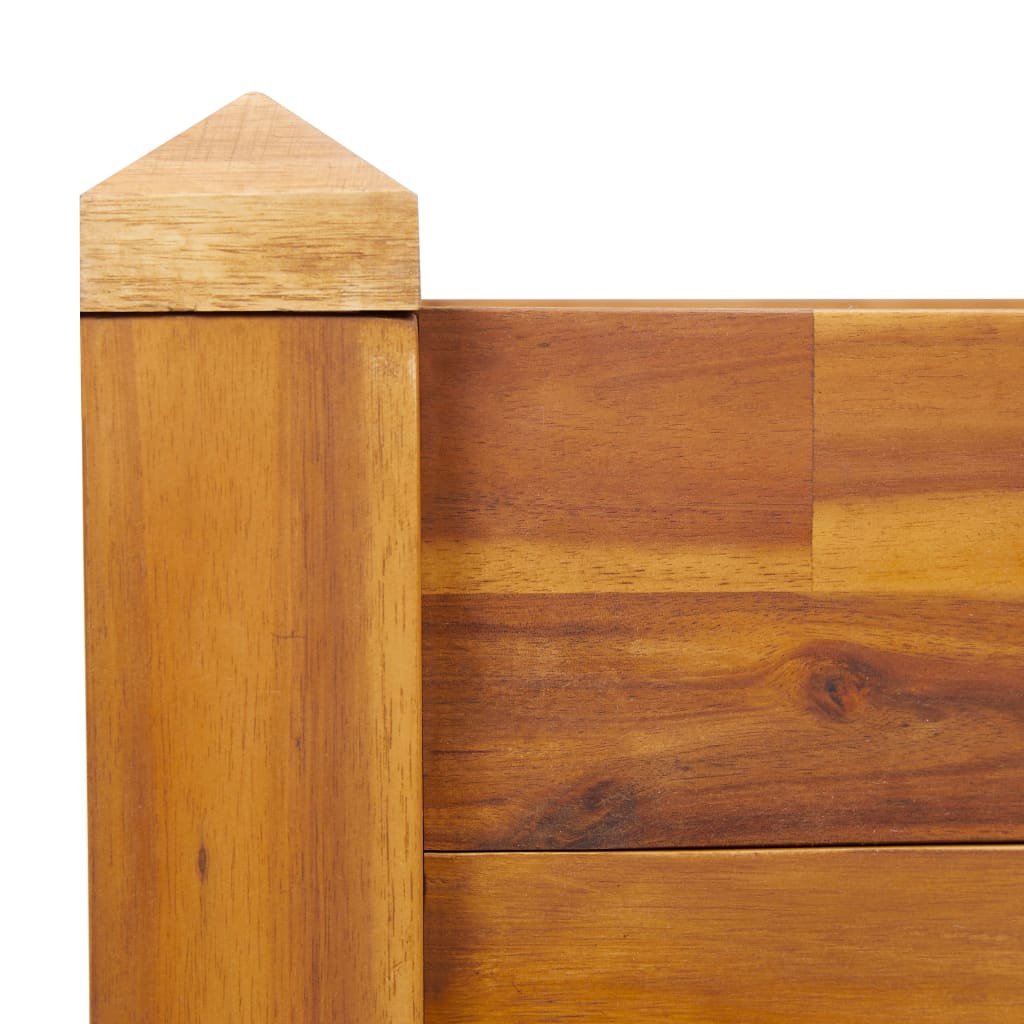 Garden raised bed 60 x 60 x 44 cm solid acacia wood