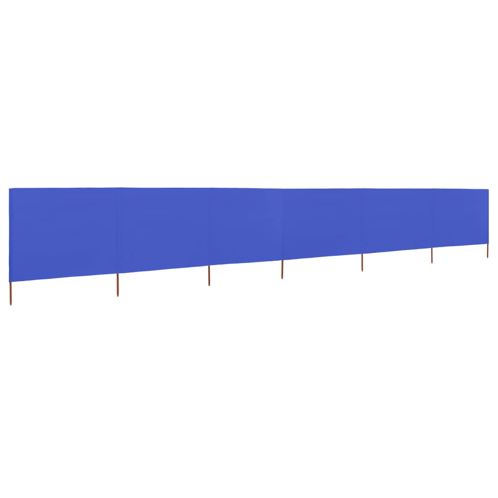 Tissu coupe-vent 6 pièces 800 x 80 cm bleu azur