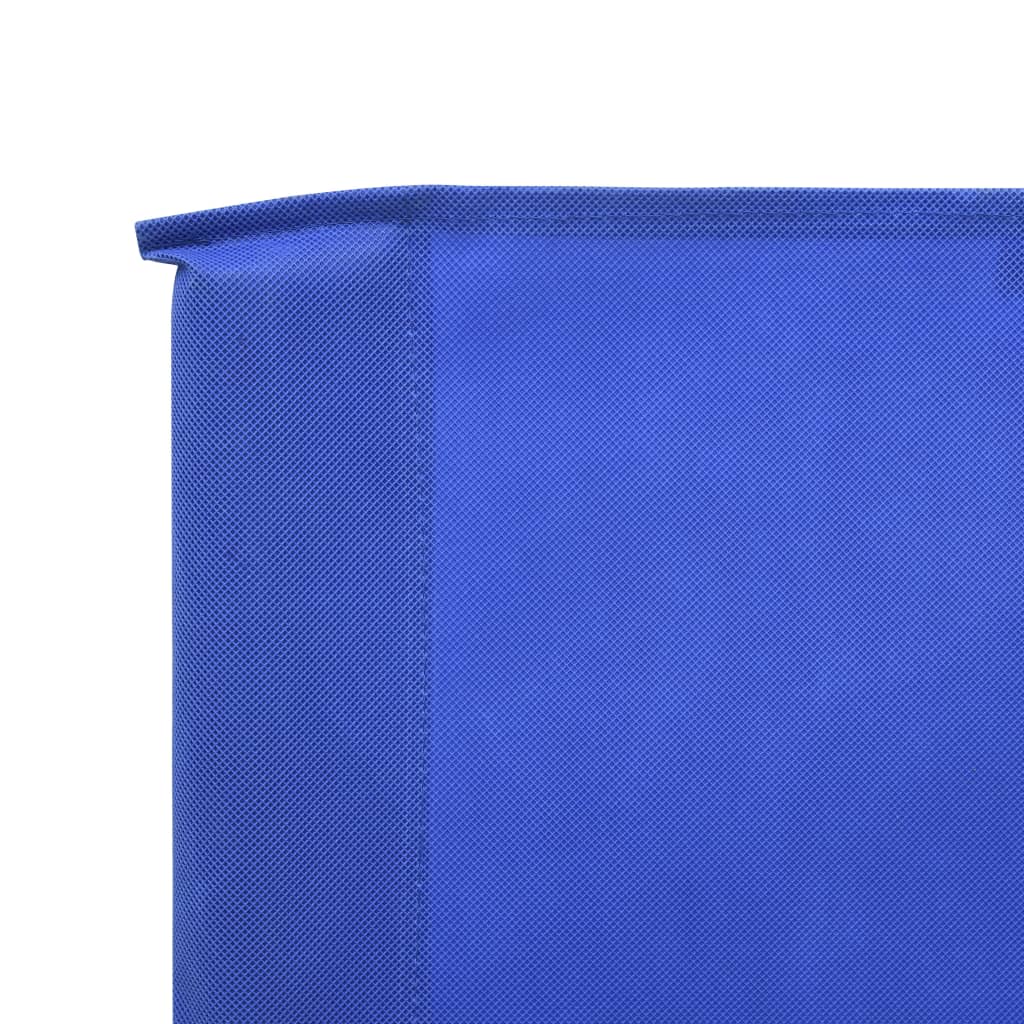 Tissu coupe-vent 6 pièces 800 x 80 cm bleu azur