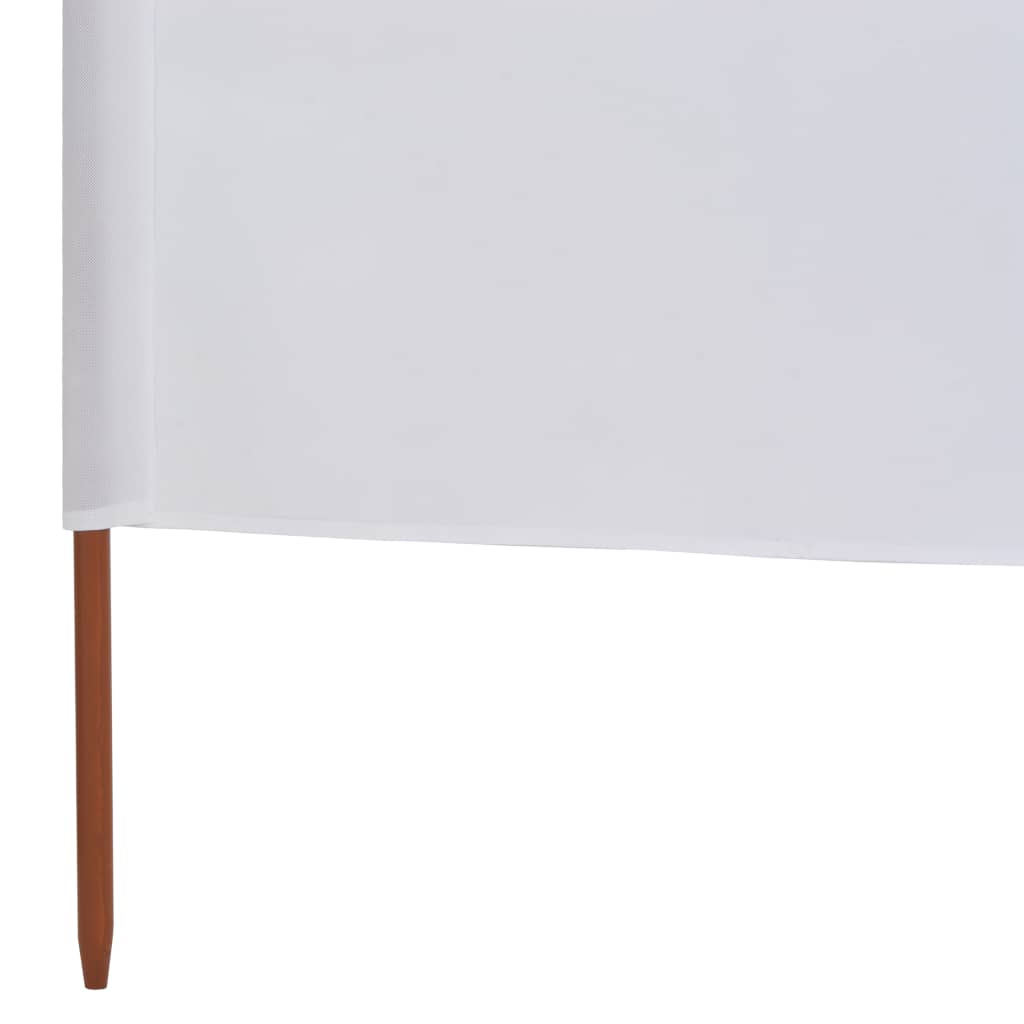 Tissu coupe-vent 6 pièces 800 x 120 cm blanc sable