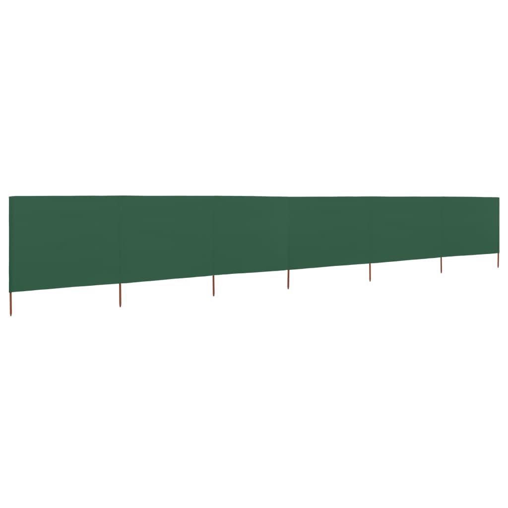 Tissu coupe-vent 6 pièces 800 x 120 cm vert