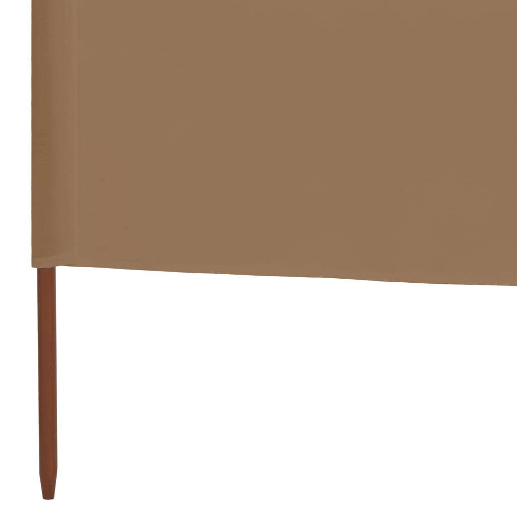 Tissu coupe-vent 6 pièces 800 x 120 cm taupe