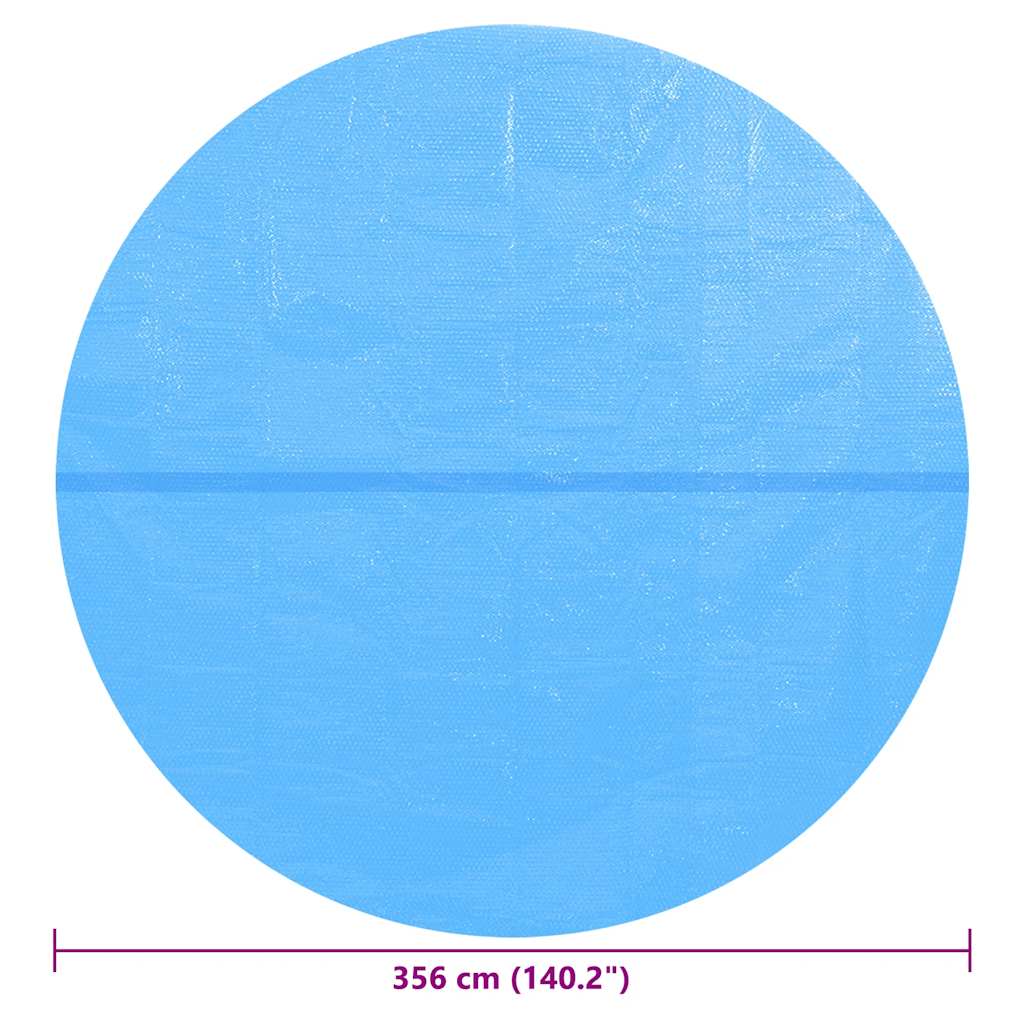 Couverture de piscine bleue 356 cm PE