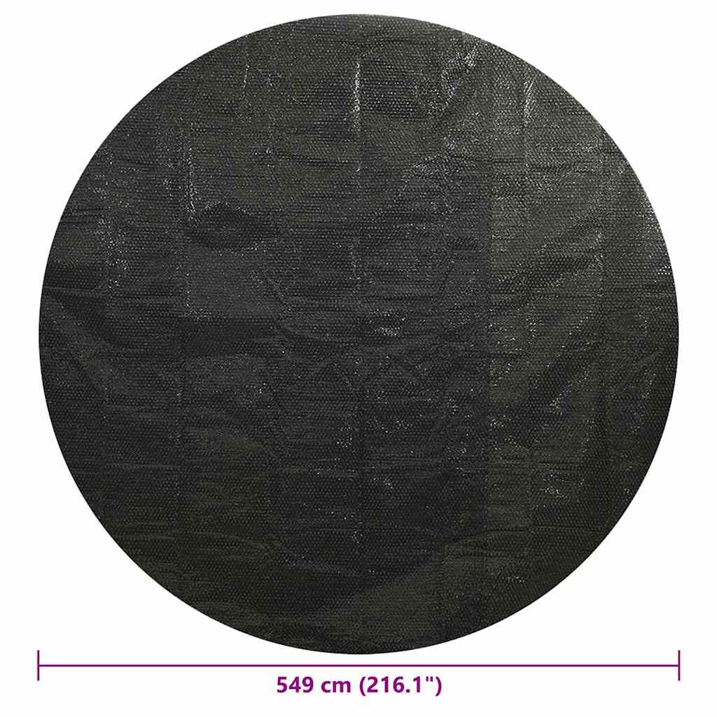 Poolabdeckung Schwarz 549 cm PE