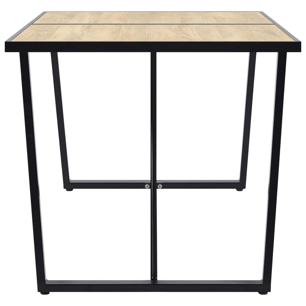 Table à manger couleur chêne 160×80×75 cm MDF