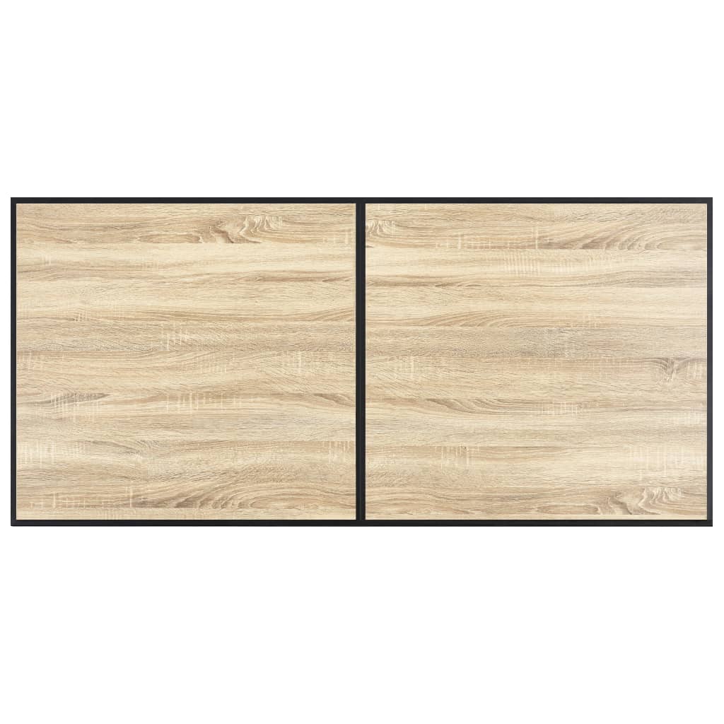 Table à manger couleur chêne 160×80×75 cm MDF