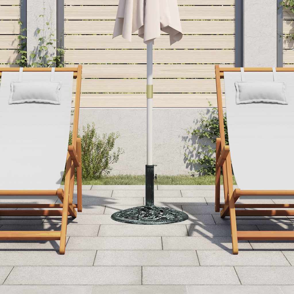 Sonnenschirmständer Grün 9 kg 40 cm Gusseisen