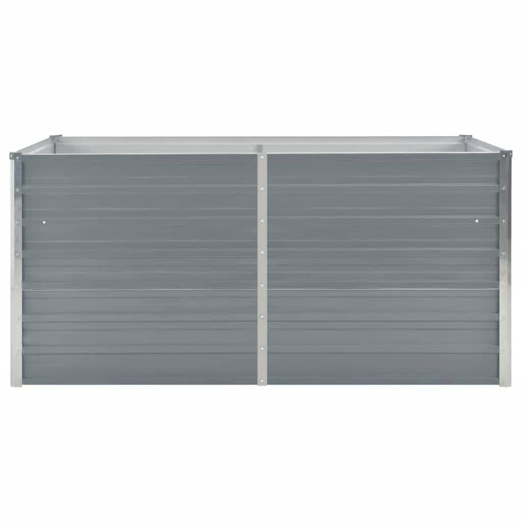 Lit surélevé 160 x 80 x 45 cm Acier galvanisé gris
