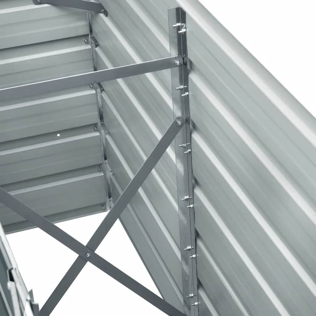 Garden Raised Bed Galvanized Steel 240 x 40 x 77 cm Anthracite