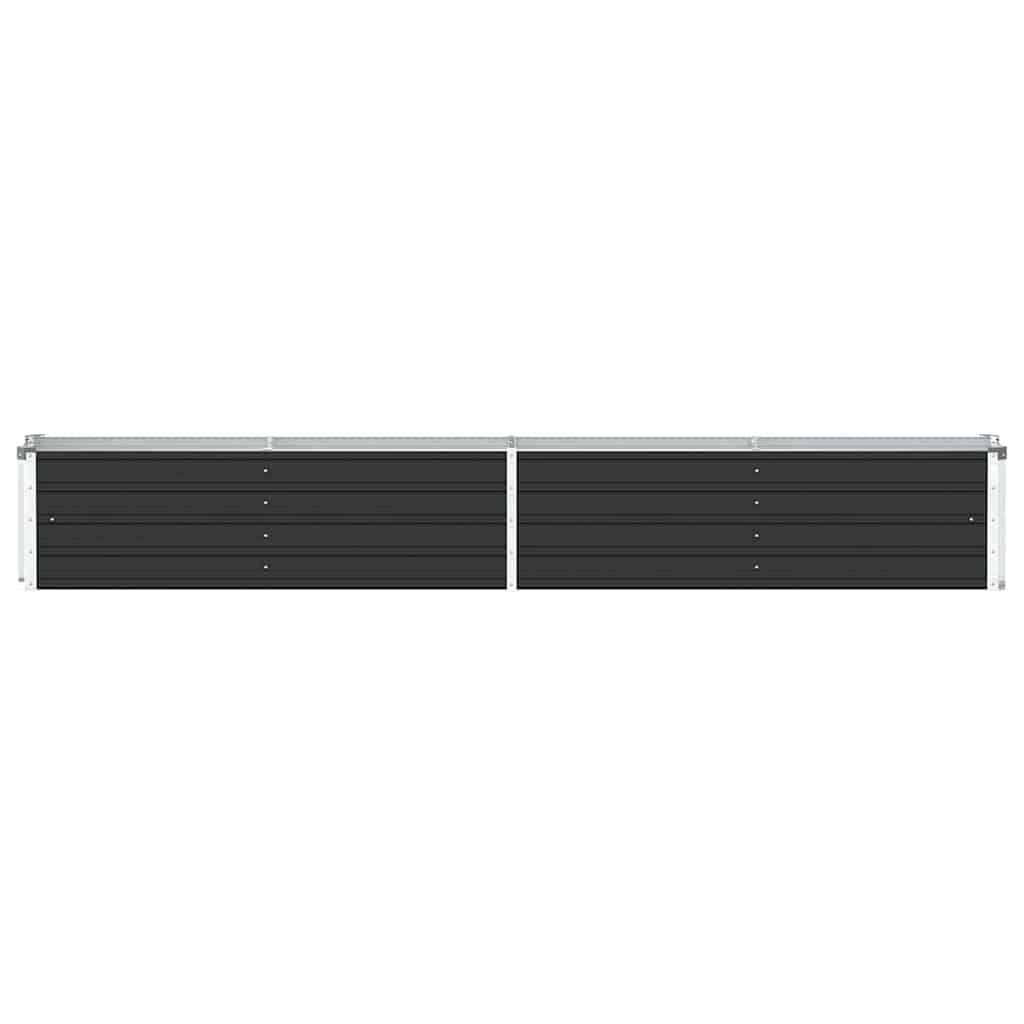 Garten-Hochbeet Verzinkter Stahl 320×40×45 cm Anthrazit
