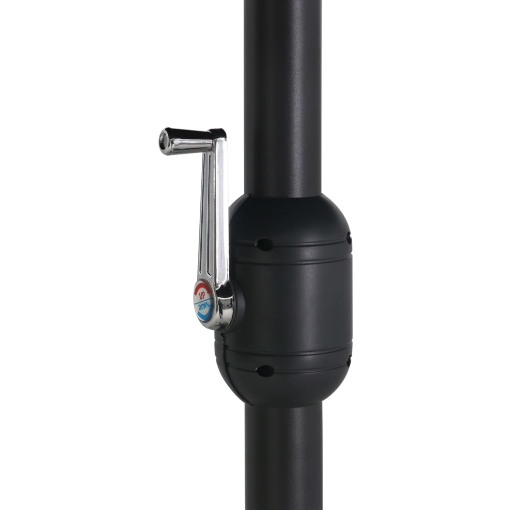 Parasol with aluminum pole 460x270 cm blue