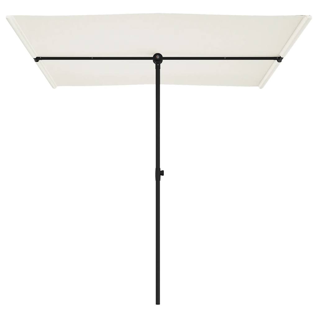 Sonnenschirm mit Aluminium-Mast 2x1,5 m Sandweiß