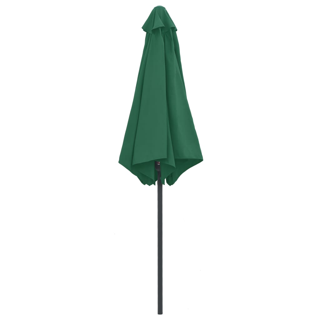 Sonnenschirm mit Aluminium-Mast 270x246 cm Grün