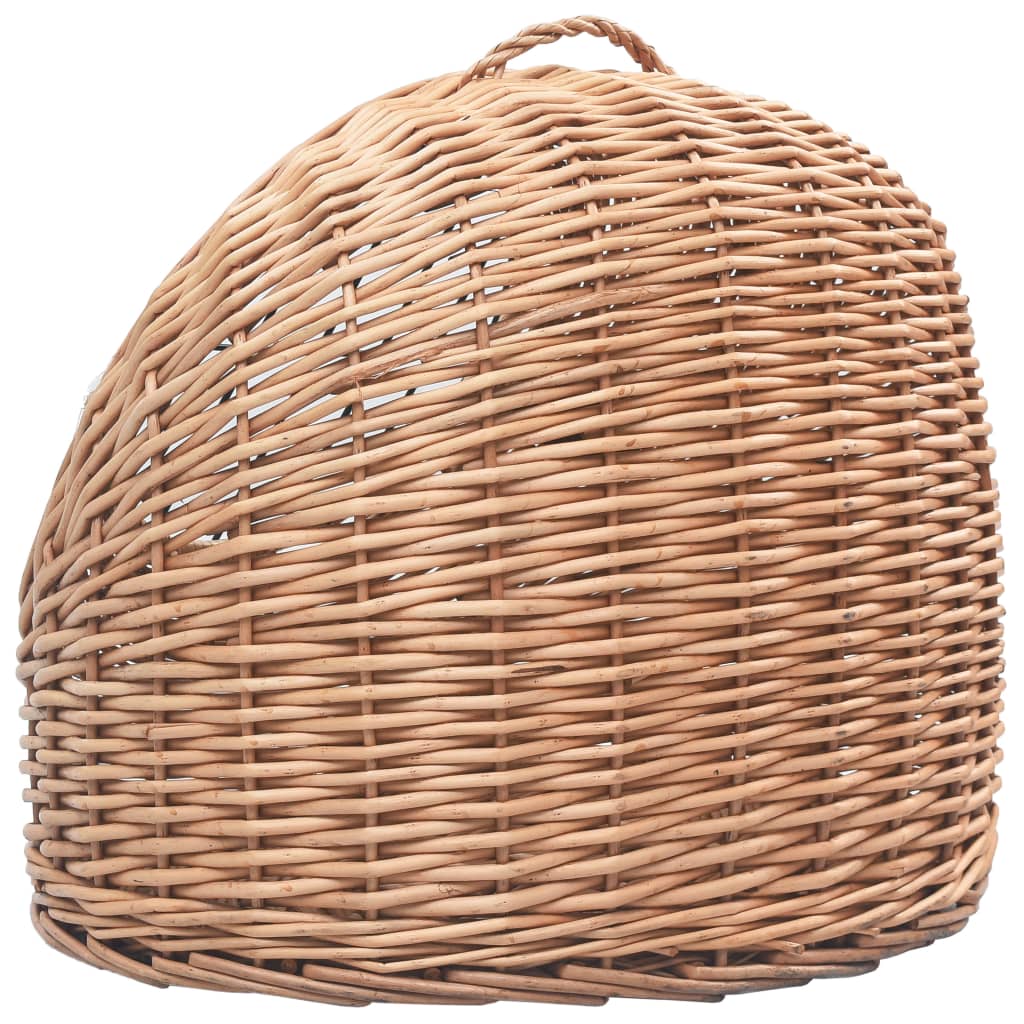 Cat transport basket 45x35x35 cm natural willow
