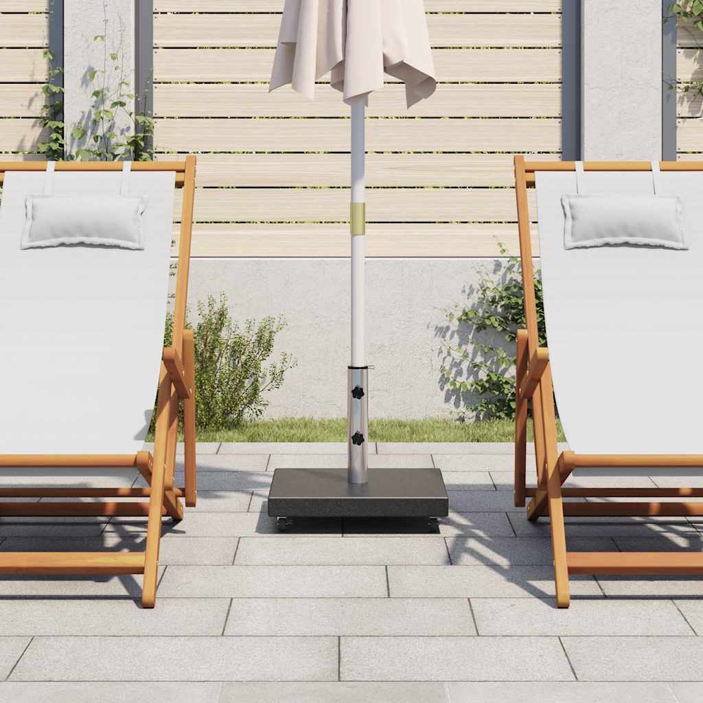 Sonnenschirmständer Granit 30 kg Quadrat Schwarz