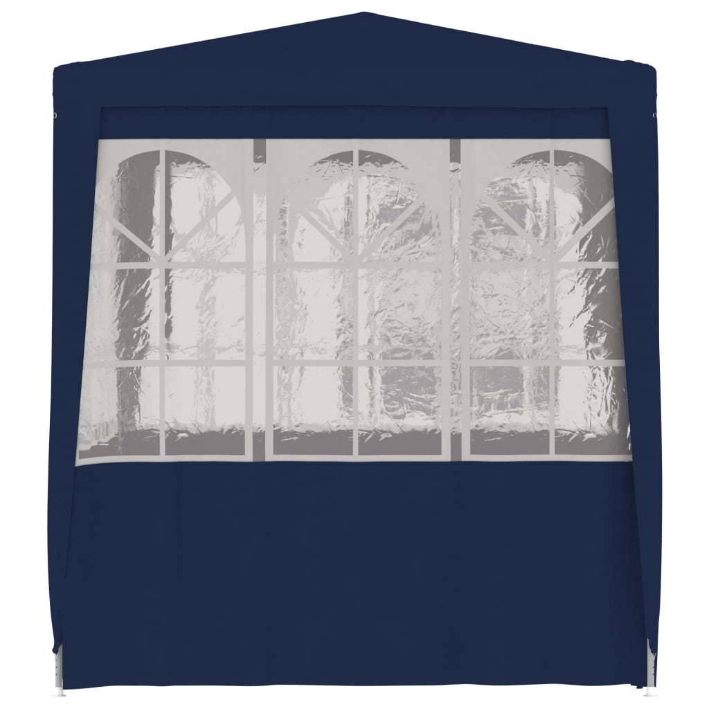 Professional party tent with side walls 2×2m blue 90 g/m²