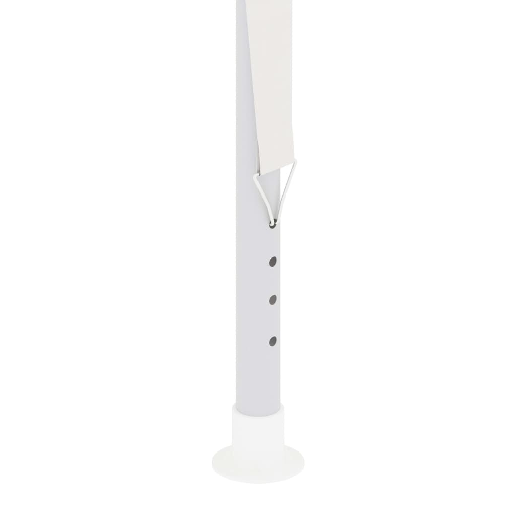 Tente de réception avec 4 parois latérales en filet 4 x 6 m blanc