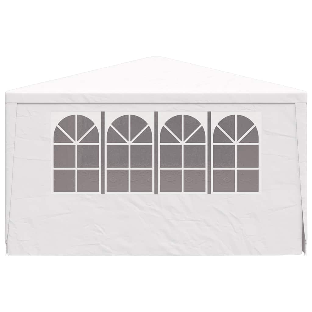Professional party tent with side walls 4×4 m white 90 g/m²