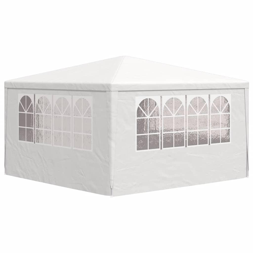 Professional party tent with side walls 4×4 m white 90 g/m²