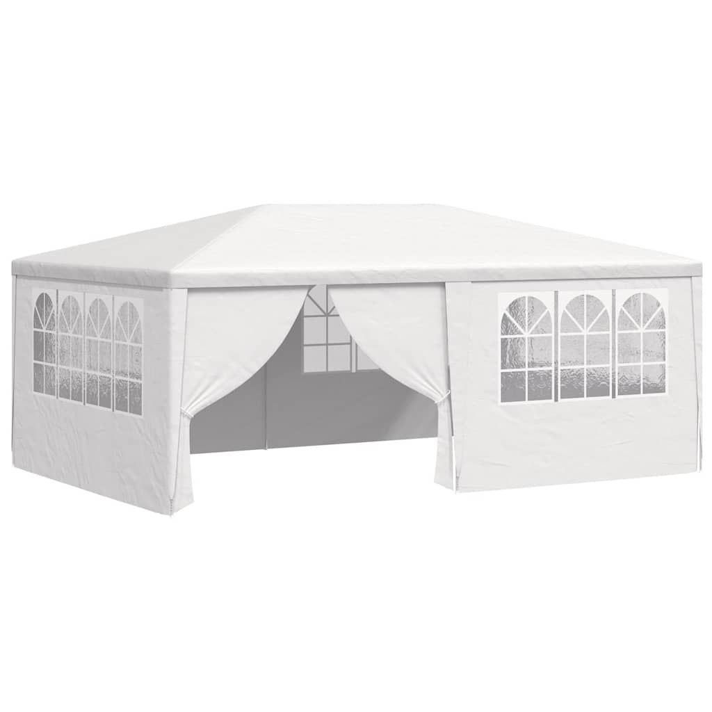 Professional party tent with side walls 4×6 m white 90 g/m²