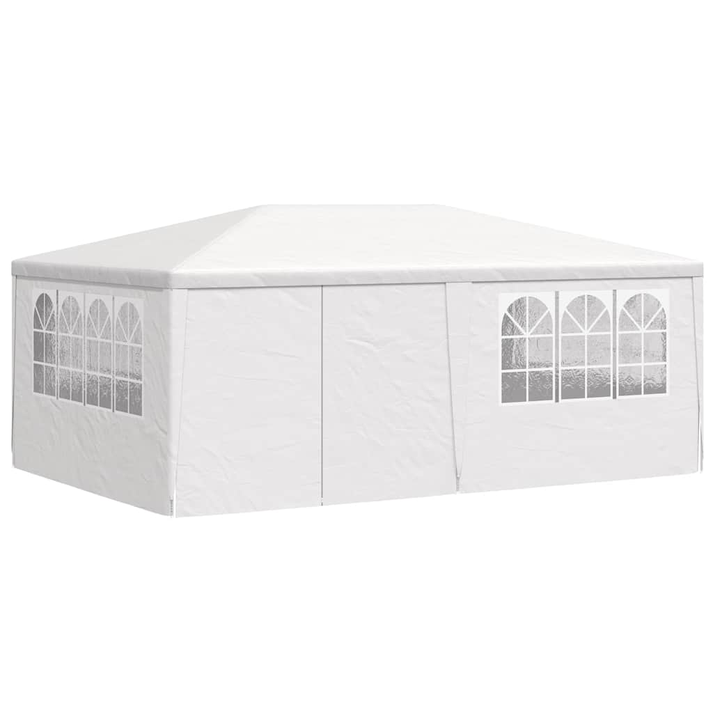 Professional party tent with side walls 4×6 m white 90 g/m²
