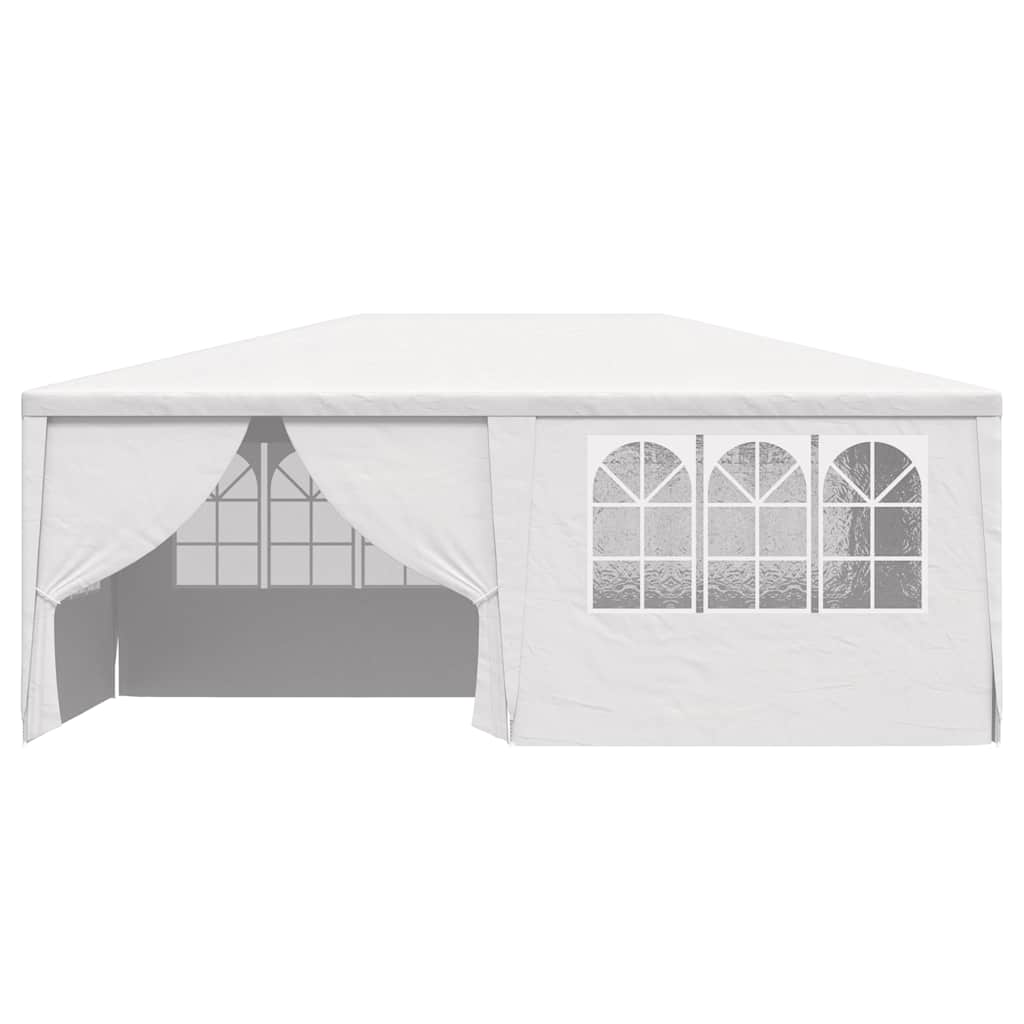 Professional party tent with side walls 4×6 m white 90 g/m²