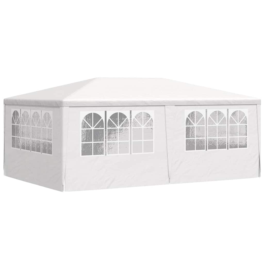 Professional party tent with side walls 4×6 m white 90 g/m²