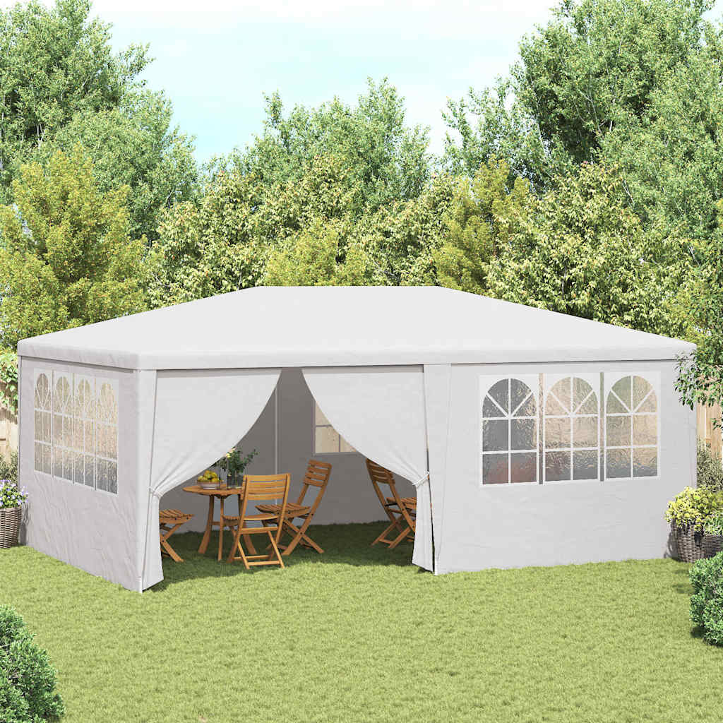 Professional party tent with side walls 4×6 m white 90 g/m²